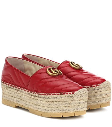 gucci red espadrilles|gucci espadrilles denim.